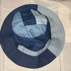Hello Tree Patchwork Denim Bucket Hat